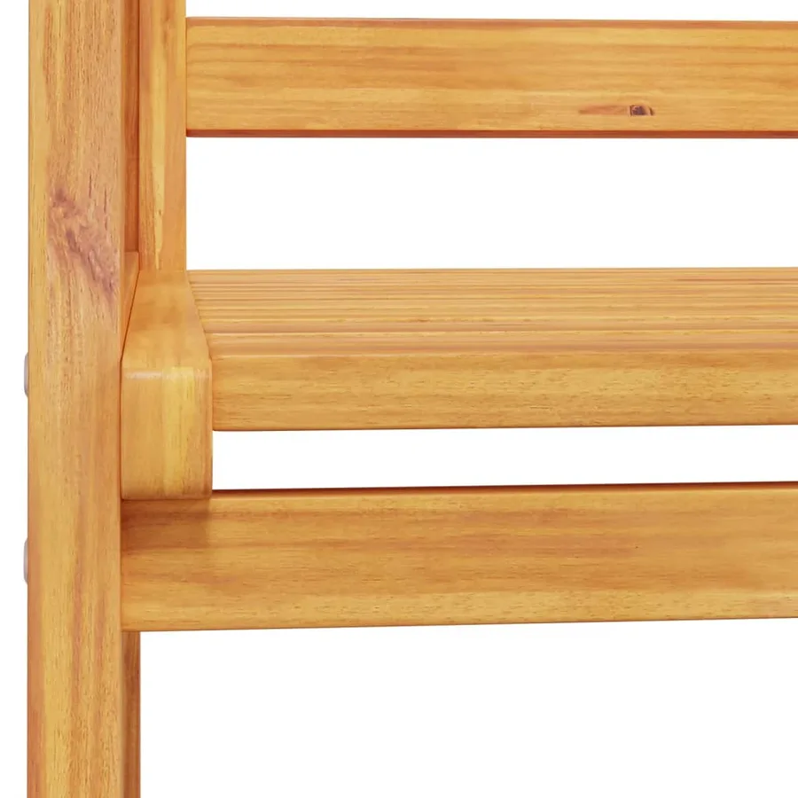 Salon de jardin 5 pcs bois d'acacia solide - 9