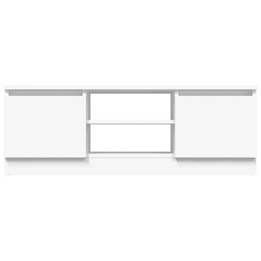 Meuble TV avec porte Blanc 102x30x36 cm - 5
