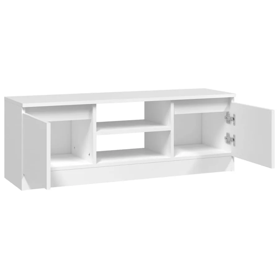 Meuble TV avec porte Blanc 102x30x36 cm - 6