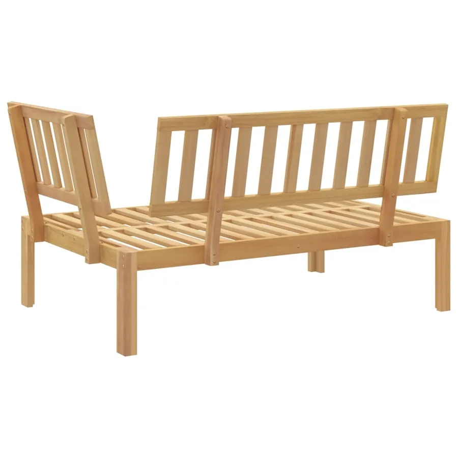 Canapé d'angle palette de jardin bois massif d'acacia - 4