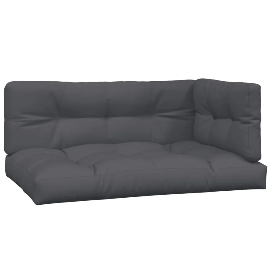 Salon palette de jardin avec coussins 3pcs bois d'acacia massif - 6