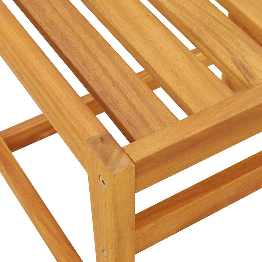 Ensemble de balcon 3 pcs bois d'acacia solide - 10