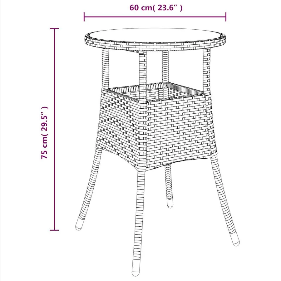 Ensemble à manger de jardin et coussins 5 pcs gris rotin verre - 9