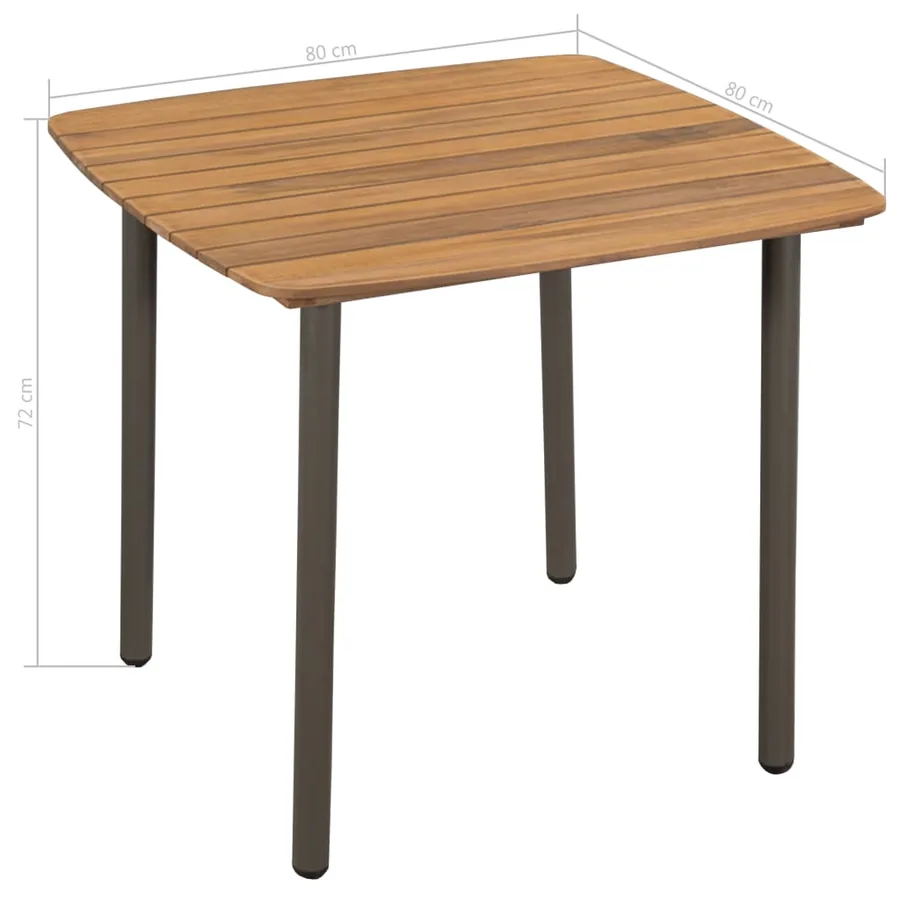Ensemble à manger de jardin 3pcs Résine tressée Marron - 10