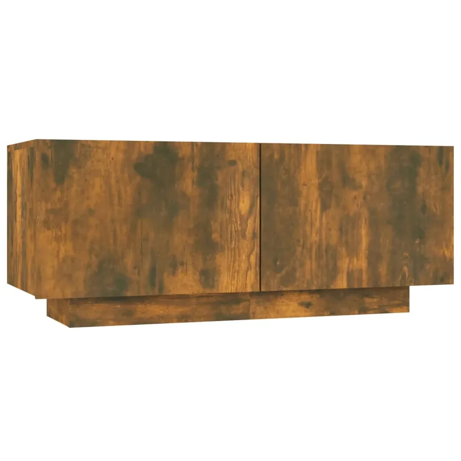 Ensemble de meubles TV avec lumières LED 2 pcs Chêne fumé - 11