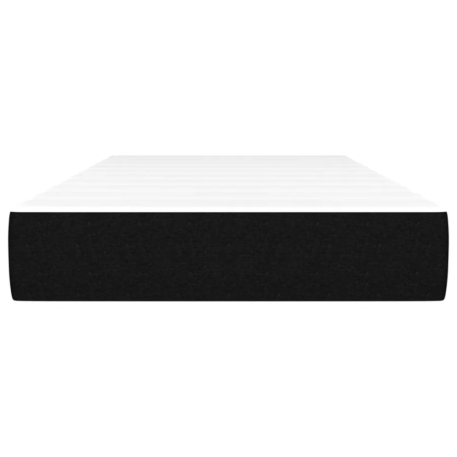 Matelas de lit à ressorts ensachés fermeté moyenne Noir 80x200x20 cm Tissu - 3