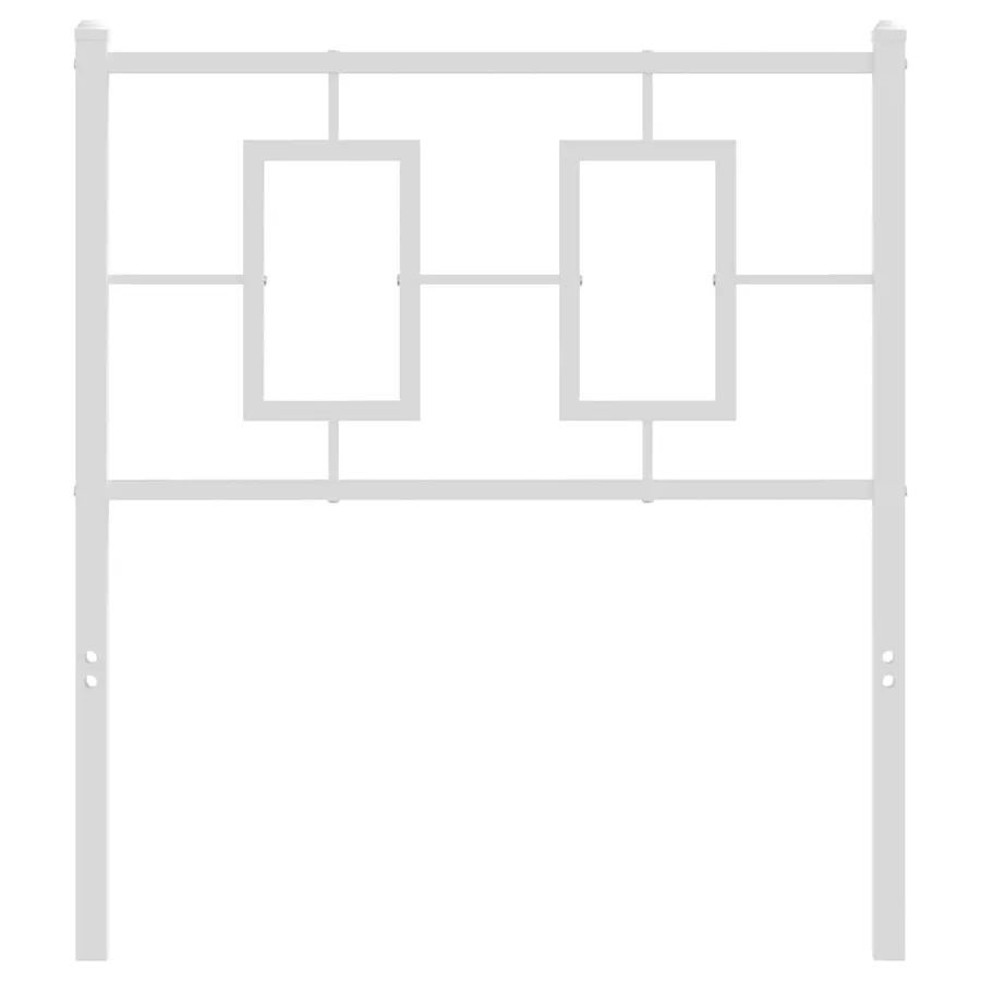 Tête de lit de remplacement métal blanc 75 cm - 3