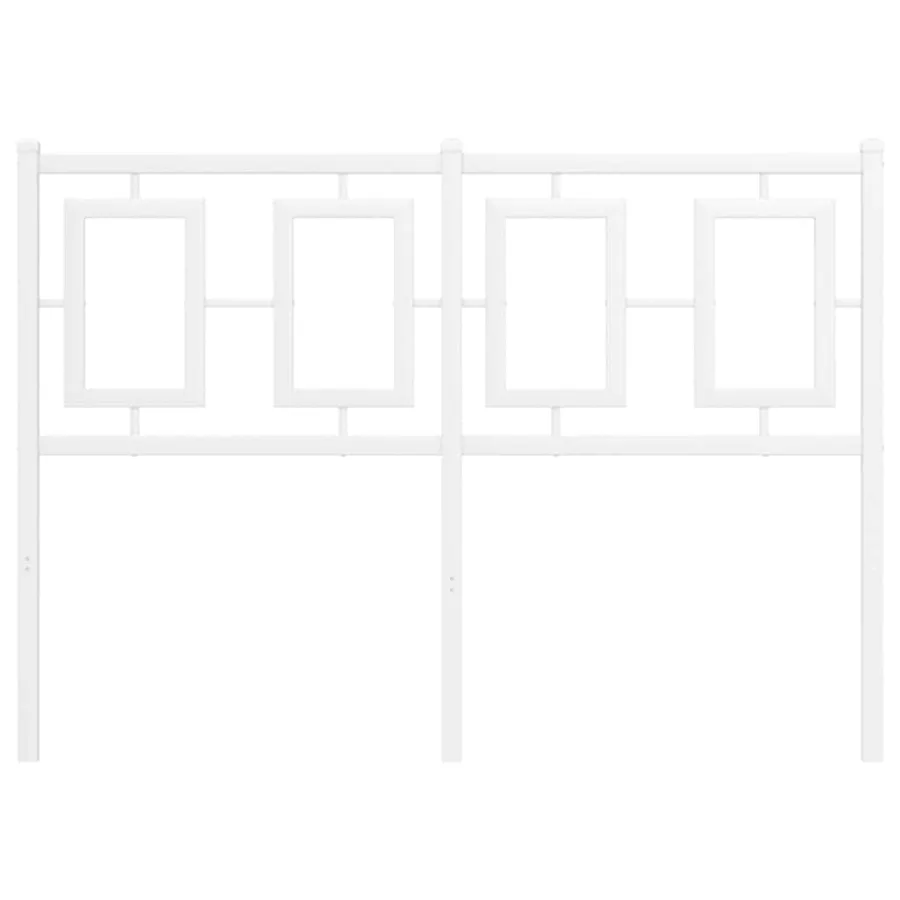 Tête de lit de remplacement métal blanc 120 cm - 3