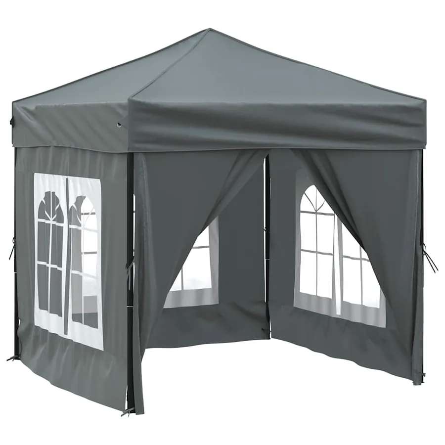 Tente de réception pliable avec parois Anthracite 2x2 m - 2