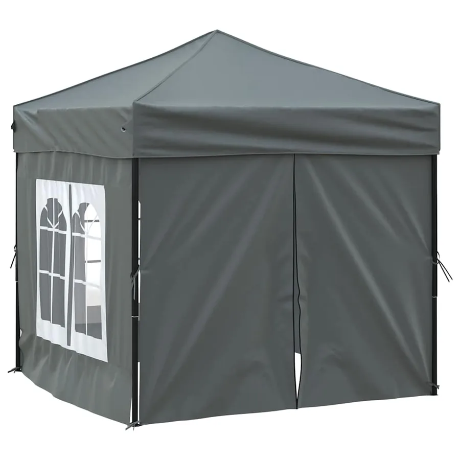Tente de réception pliable avec parois Anthracite 2x2 m - 4