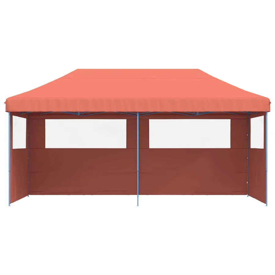 Tente de réception pliable escamotable avec 3 parois latérales - 3