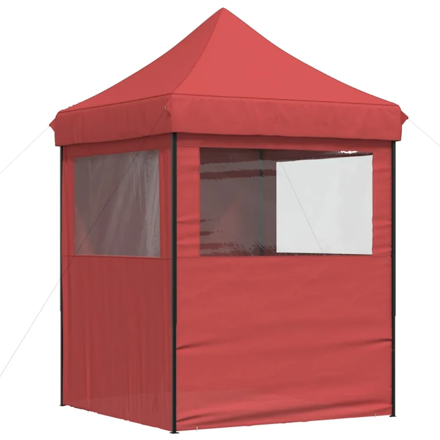 Tente de réception pliable escamotable avec 4 parois latérales - 4