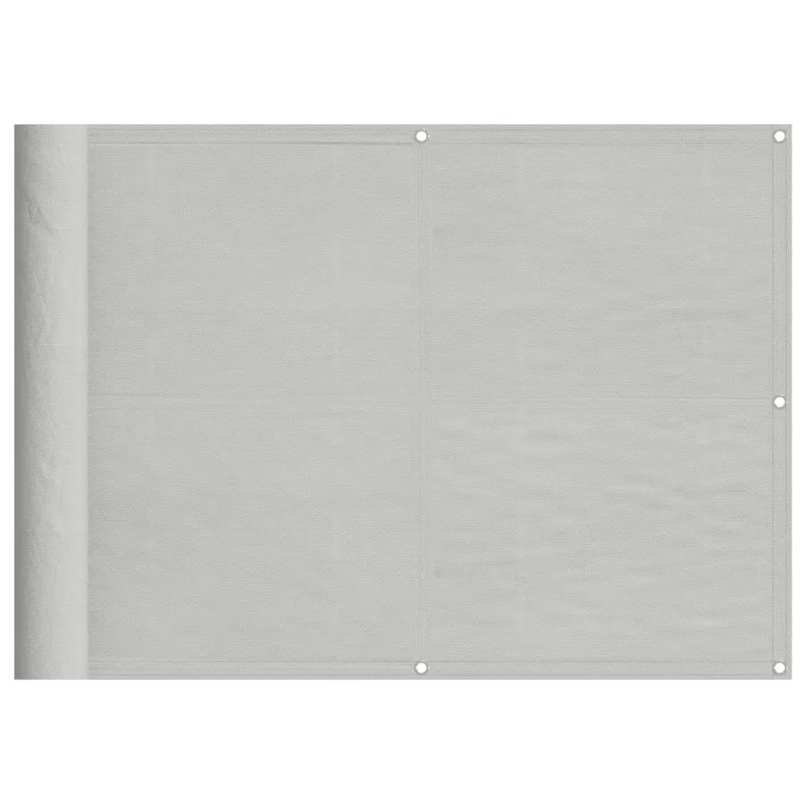 Écran de balcon gris clair 75x500 cm 100% polyester oxford - 2