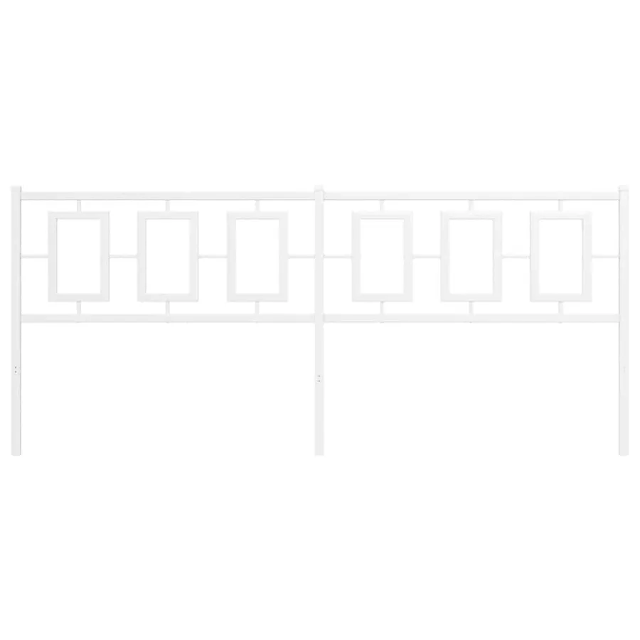 Tête de lit de remplacement métal blanc 200 cm - 3