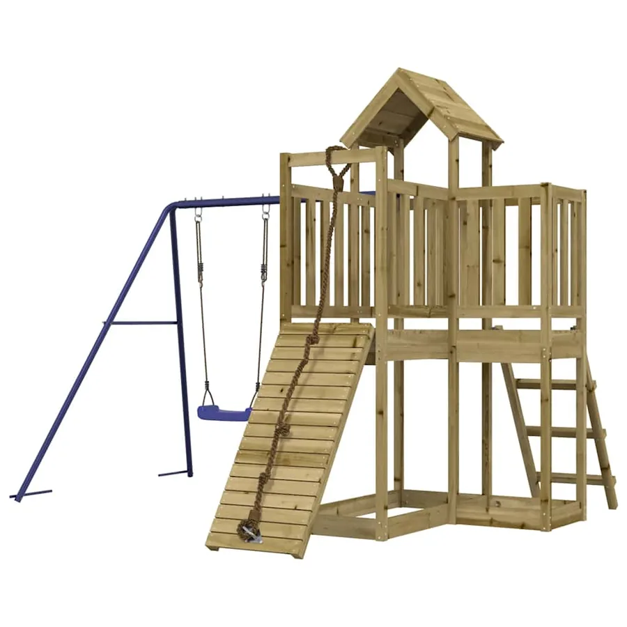 Aire de jeux d'extérieur bois de pin imprégné - 3