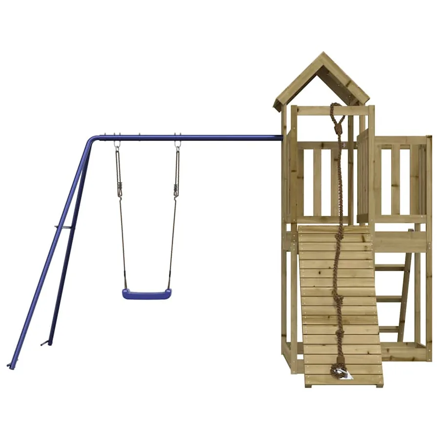 Aire de jeux d'extérieur bois de pin imprégné - 4