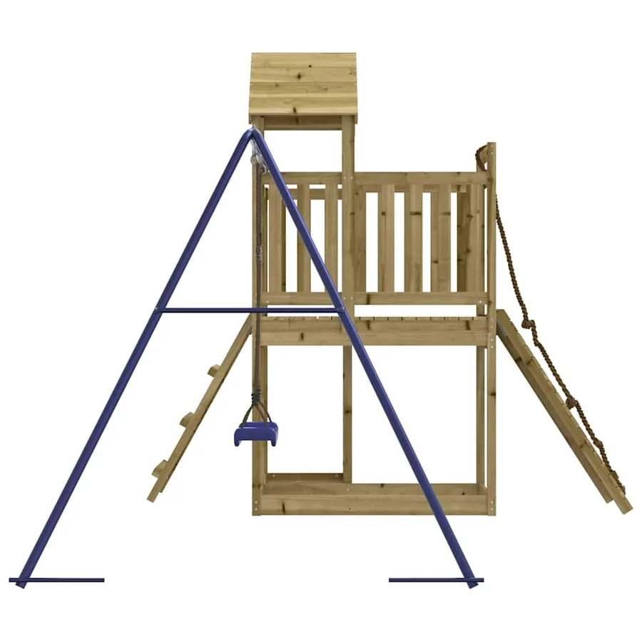 Aire de jeux d'extérieur bois de pin imprégné - 6
