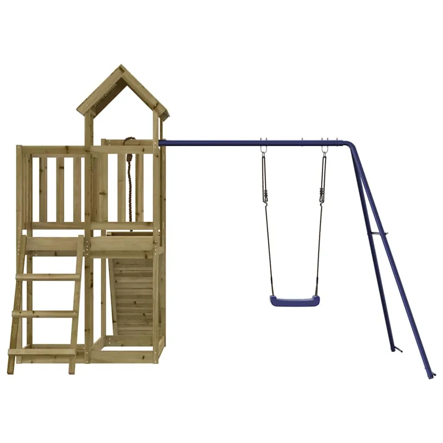 Aire de jeux d'extérieur bois de pin imprégné - 7