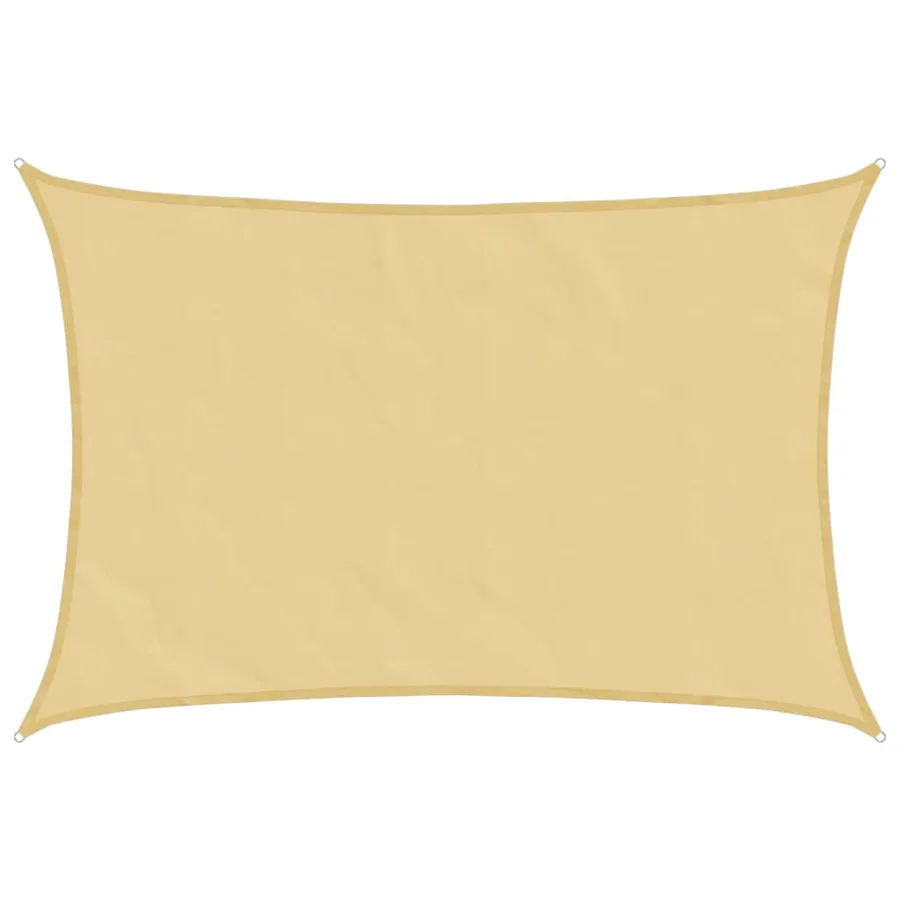 Voile d'ombrage sable 4x3 m 100 % polyester oxford - 2