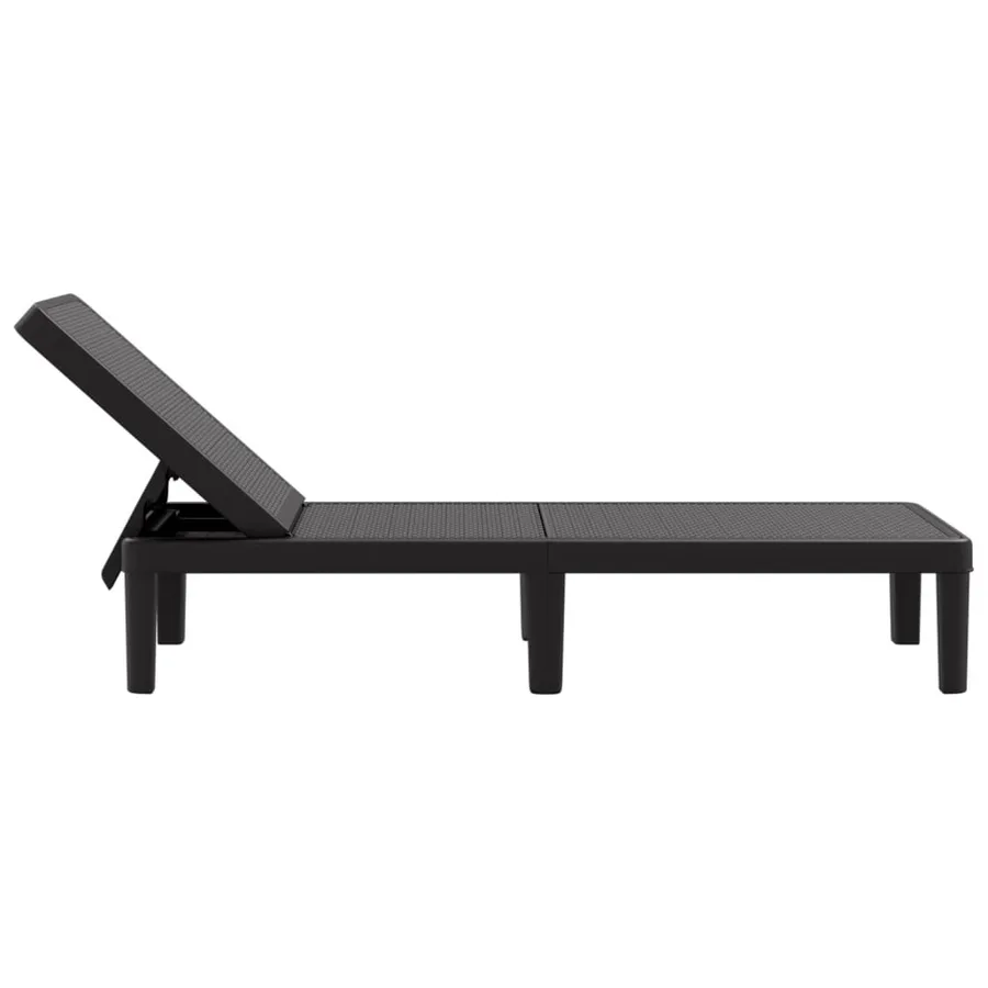 Chaise longue réglable en hauteur à 4 positions polypropylène - 5