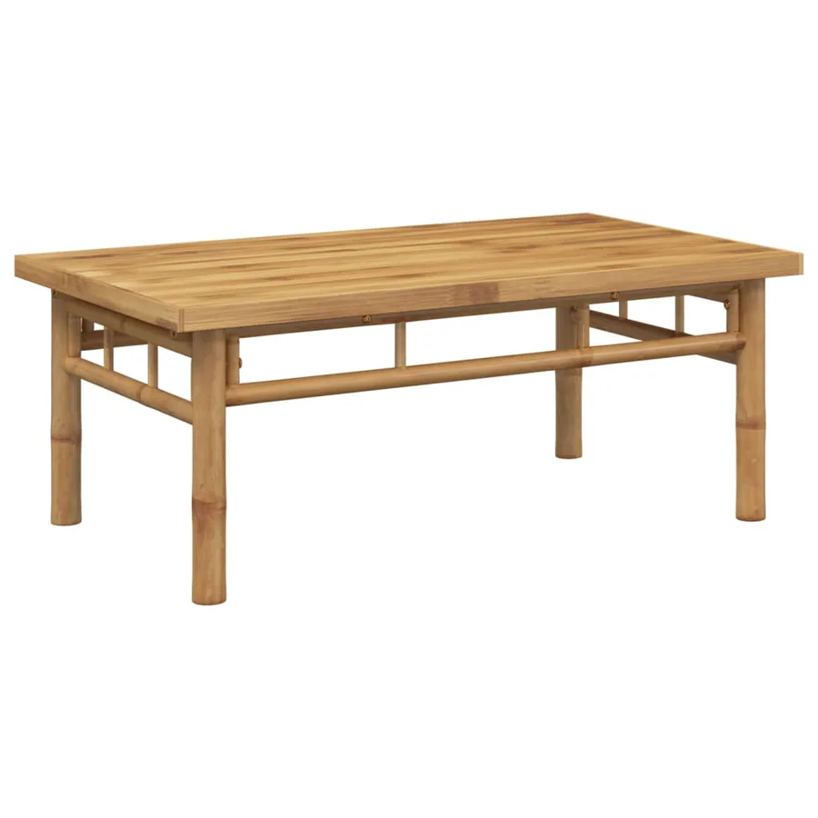 Table basse 90x50x35 cm bambou - 2
