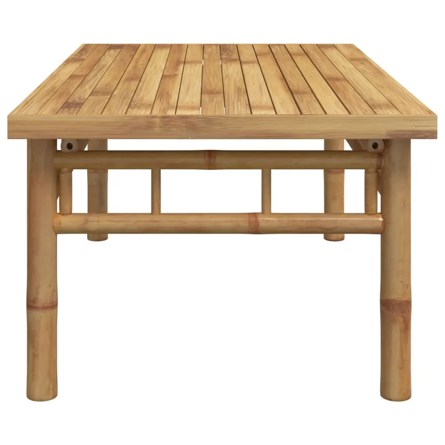 Table basse 90x50x35 cm bambou - 4