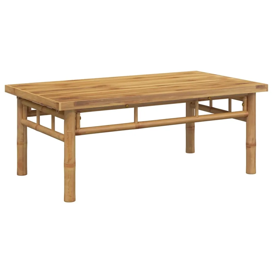 Table basse 90x50x35 cm bambou - 5