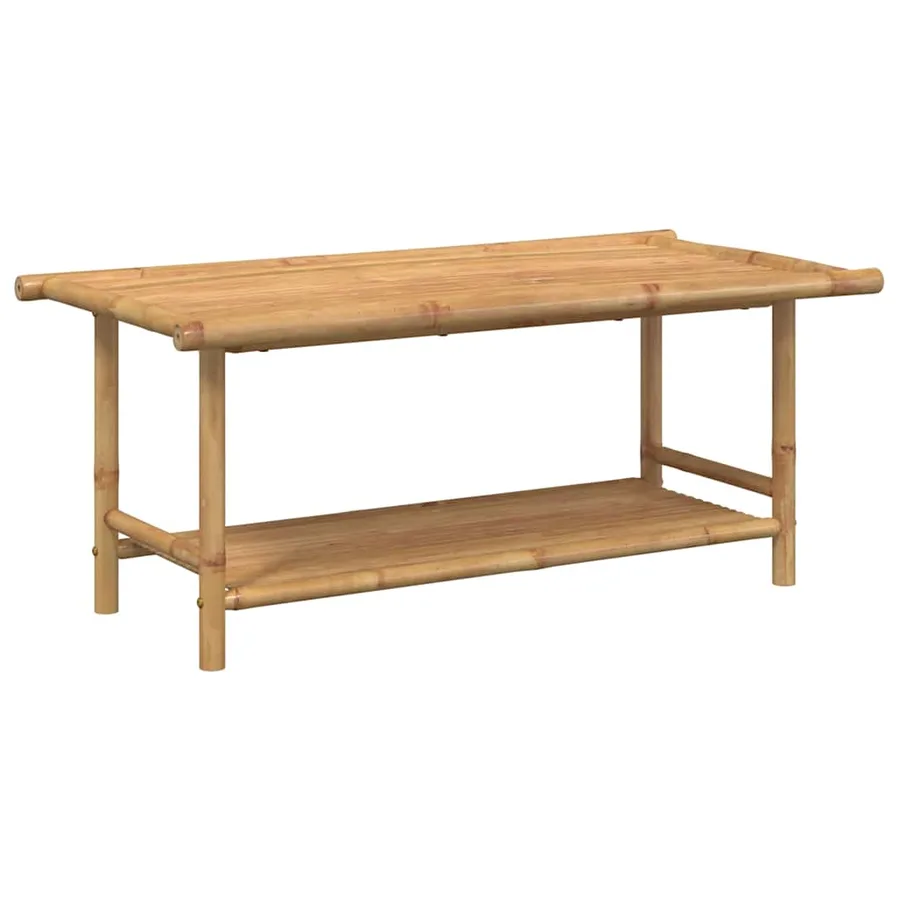 Table basse 110x55x45 cm bambou - 5