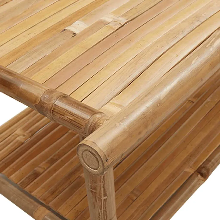 Table basse 110x55x45 cm bambou - 7