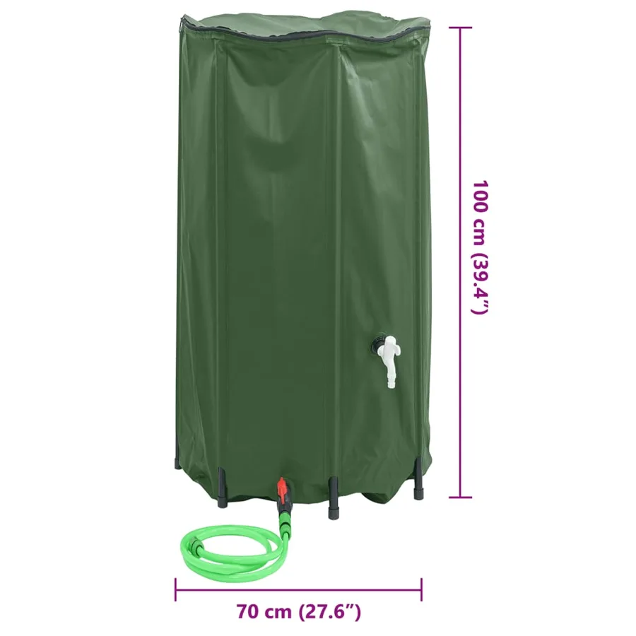 Réservoir d'eau avec robinet pliable 380 L PVC - 10