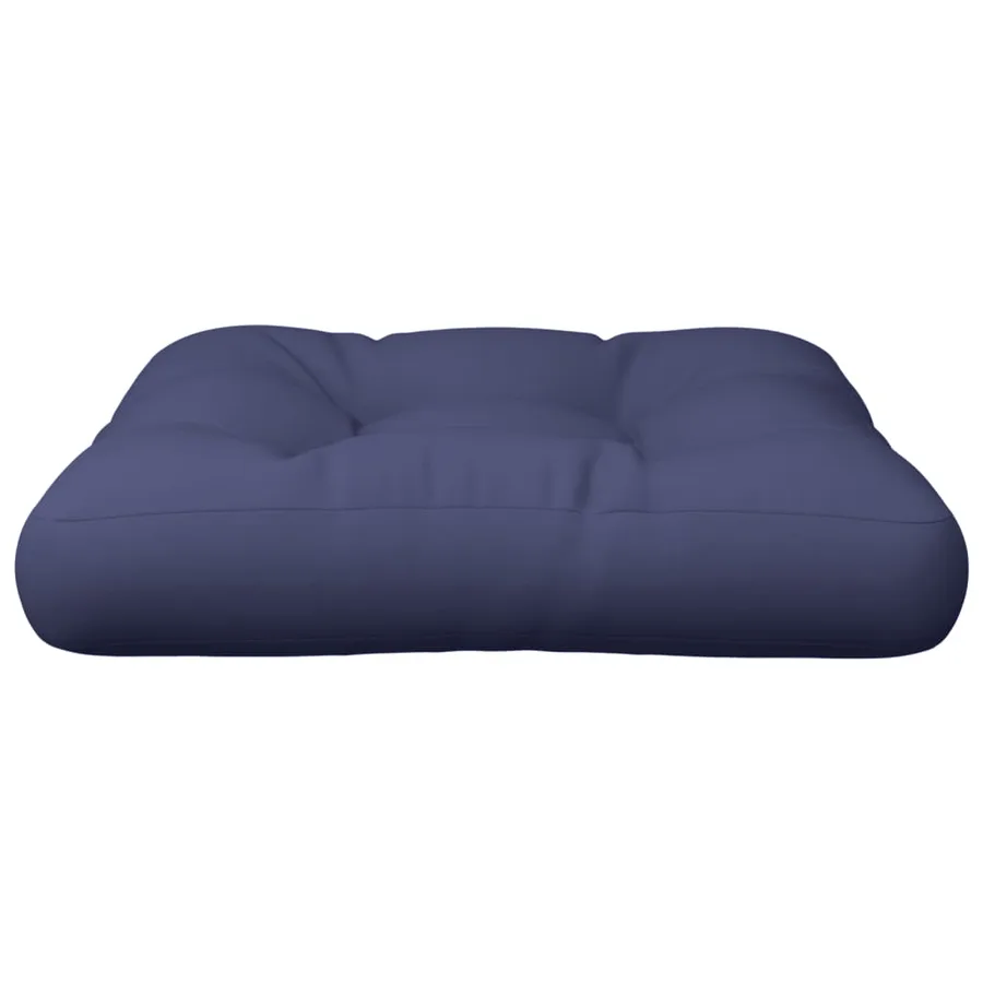 Coussin de palette bleu marine 60x60x12 cm tissu - 4