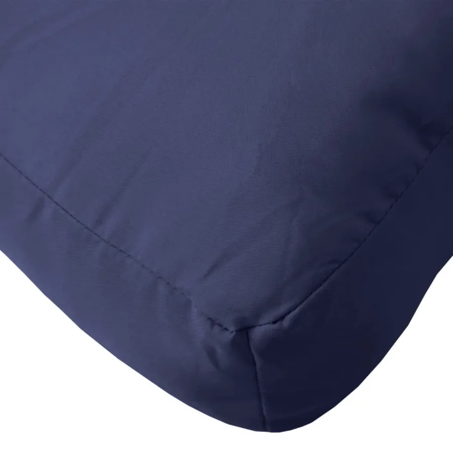 Coussin de palette bleu marine 60x60x12 cm tissu - 7