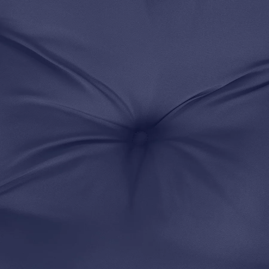Coussin de palette bleu marine 60x60x12 cm tissu - 8