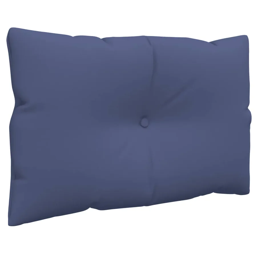 Ensemble de coussins en palette bleu marine 60x38x13 cm tissu - 5
