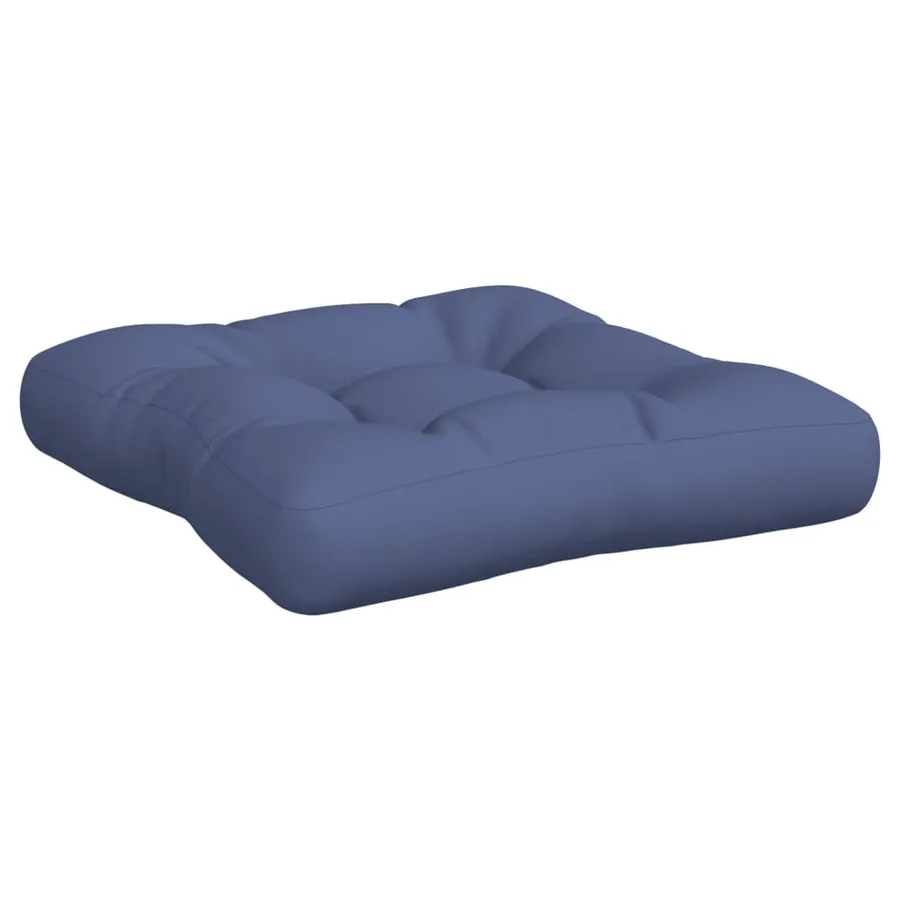 Ensemble de coussins en palette bleu marine 60x38x13 cm tissu - 6