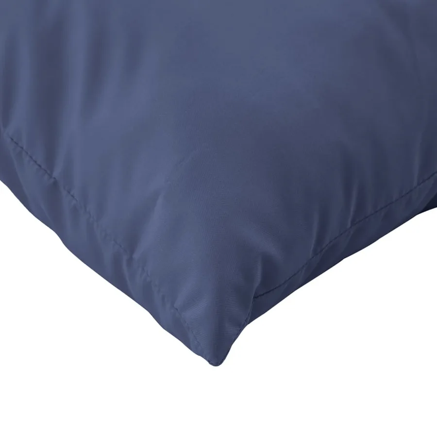 Ensemble de coussins en palette bleu marine 60x38x13 cm tissu - 7