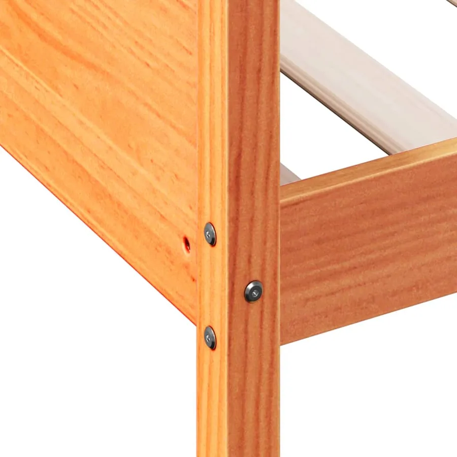 Lit de jour sans matelas cire marron 80x200 cm bois pin massif - 7