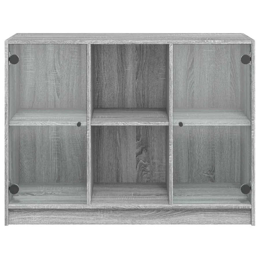 Buffet sonoma gris 102x37x75,5 cm bois d'ingénierie - 6