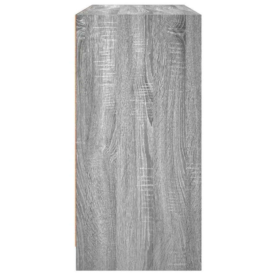 Buffet sonoma gris 102x37x75,5 cm bois d'ingénierie - 7