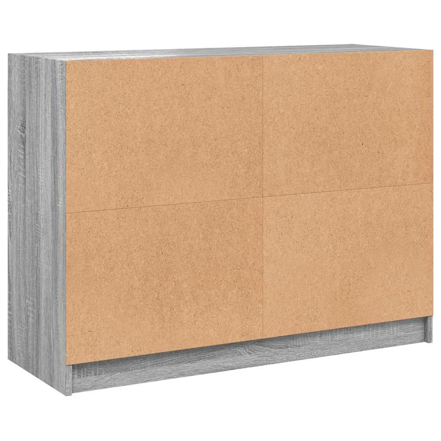 Buffet sonoma gris 102x37x75,5 cm bois d'ingénierie - 8