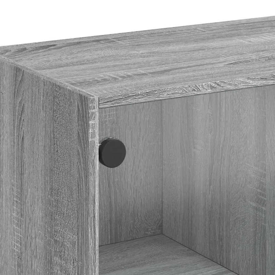 Buffet sonoma gris 102x37x75,5 cm bois d'ingénierie - 9