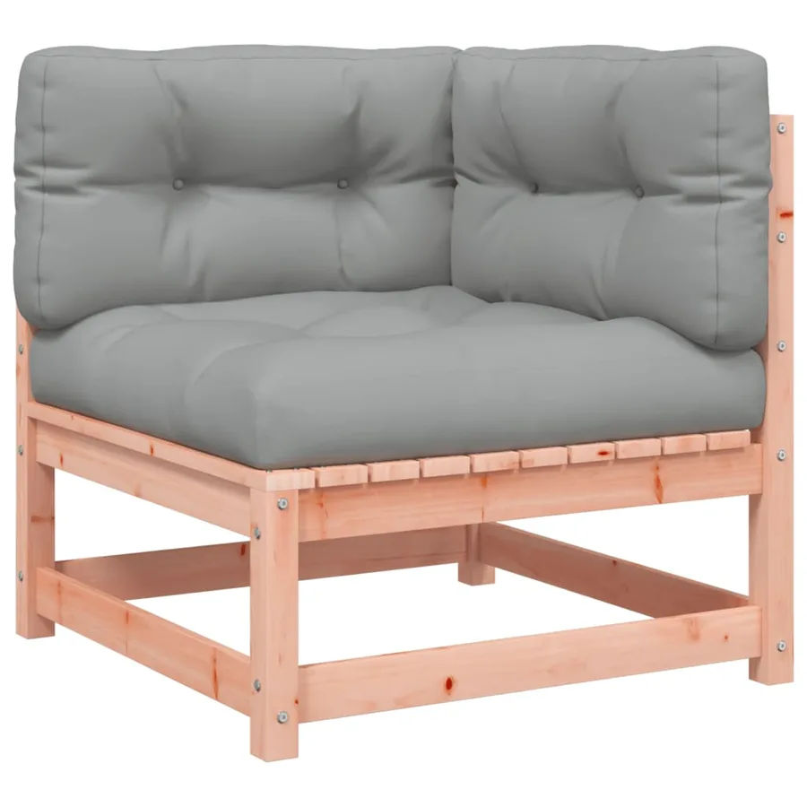 Salon de jardin 8 pcs avec coussins sapin douglas solide - 4