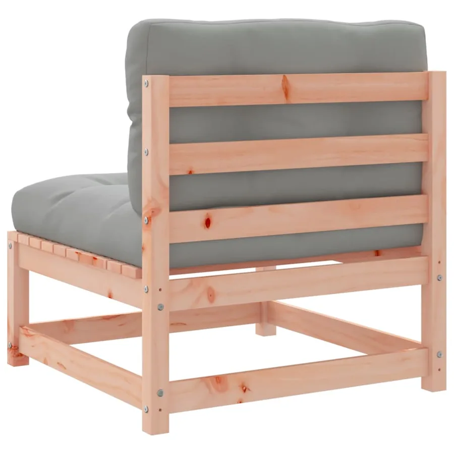 Salon de jardin 8 pcs avec coussins sapin douglas solide - 8
