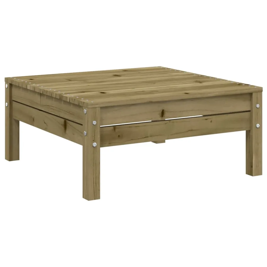 Salon de jardin 9 pcs avec coussins bois de pin imprégné - 5