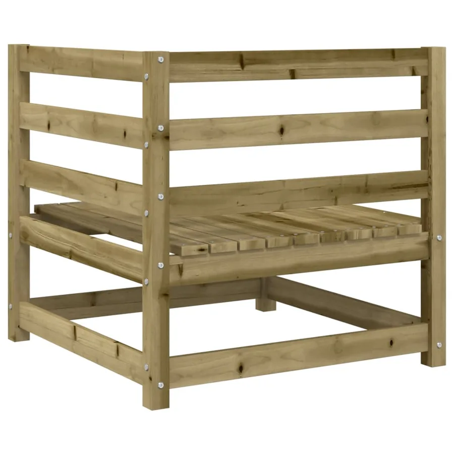 Salon de jardin 9 pcs bois de pin imprégné - 7