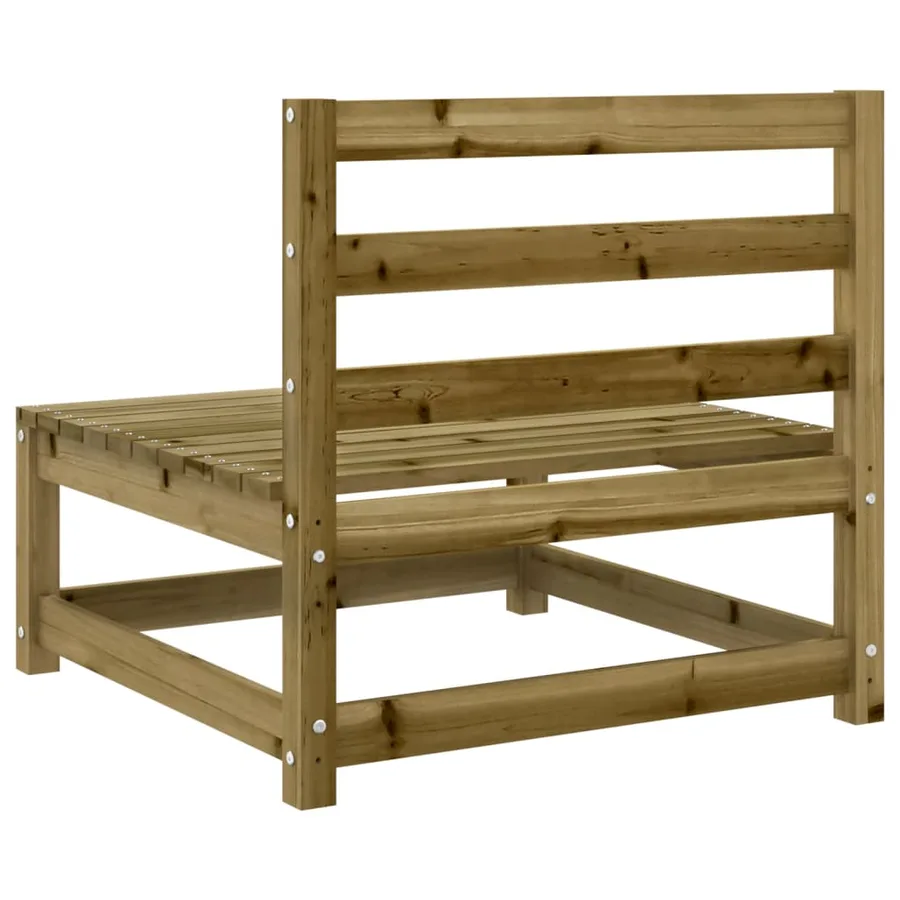 Salon de jardin 9 pcs bois de pin imprégné - 8