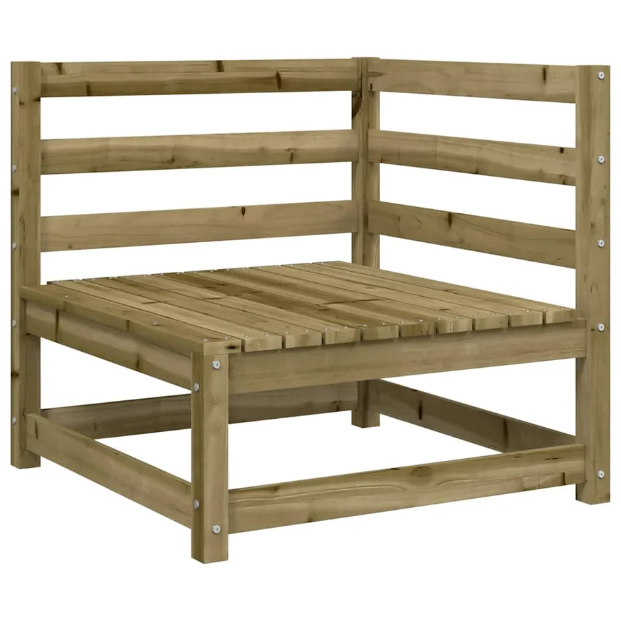 Salon de jardin 7 pcs bois de pin imprégné - 4