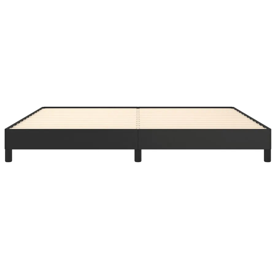 Cadre de lit sans matelas noir 200x200 cm similicuir - 5