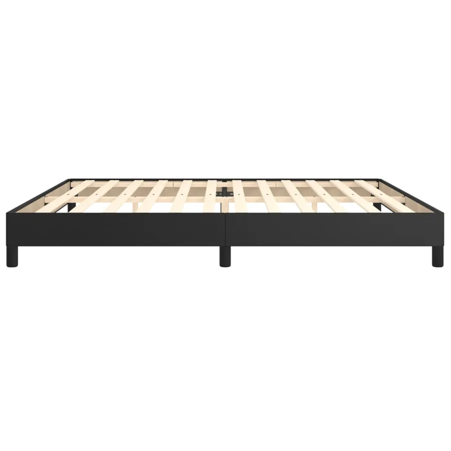 Cadre de lit sans matelas noir 200x200 cm similicuir - 6