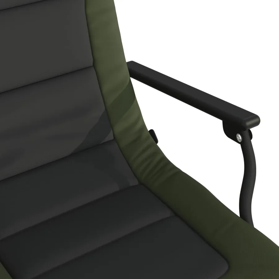 Chaise de pêche avec accoudoir pliable vert - 10